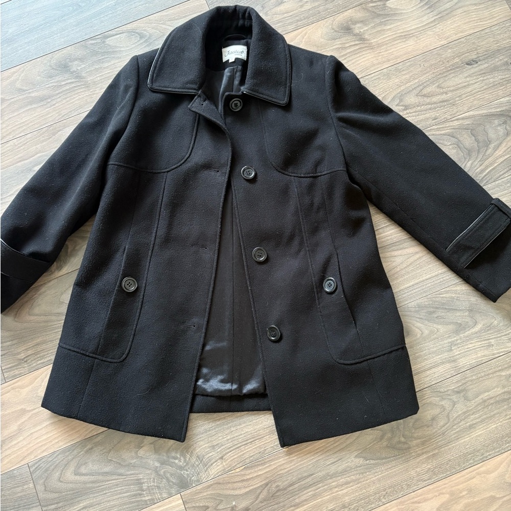 Jessica Black Pea Coat